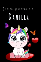Questo quaderno � di Camilla: Quaderno Con Nome - Con oltre 100 Nomi Femminili e Maschili - Quaderno Classico Pagina a Righe, 110 pagine, Dimensione Large 15.24 x 22.86 cm (6 x 9 in) 1661805647 Book Cover
