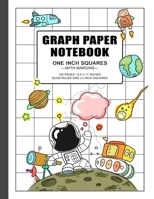 Graph Paper Notebook 1 Inch Squares: quad ruled grid paper journal for boys and girls, 100 pages, double-sided, non-perforated, 8.5 x 11 inches (letter size) 1690650265 Book Cover