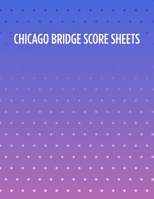 Chicago Bridge Score Sheets: A pad of scoresheets: Perfect for scorekeeping: Polka dot purple and pink pattern cover 1695764358 Book Cover