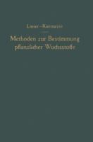 Methoden Zur Bestimmung Pflanzlicher Wuchsstoffe 3709178703 Book Cover