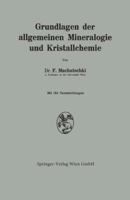 Grundlagen Der Allgemeinen Mineralogie Und Kristallchemie 3709134951 Book Cover