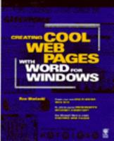 Creating Cool Web Pages With Word for Windows 95 (Creating Cool...) 1568848803 Book Cover