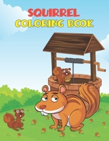 Squirrel Coloring Book: Super Cute Squirrel Unique Design, Squirrel coloring book for kids ages 3-6, Volume-01 B0971WZPZ2 Book Cover