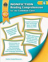 Nonfiction Reading Comprehension for the Common Core Grd 6 1420638270 Book Cover