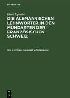 Etymologisches W�rterbuch 3111198413 Book Cover