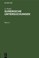 Sumerische Untersuchungen 3112625714 Book Cover