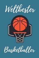 WELTBESTER BASKETBALLER: A4 Notizbuch KARIERT Geschenkidee für Basketball Spieler | schönes Geschenk für Basketballer und Fans | Trainingsbuch | Planer | Teamgeschenk (German Edition) 1713216337 Book Cover