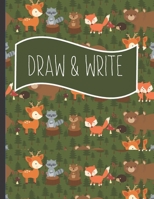 Draw & Write: Writing gifts for kids : Hedgehog and Squirrel Large Story Paper Journal notebook for Creativity Writing for boys and girls 1694825701 Book Cover