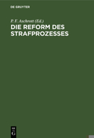 Reform Des Strafprozesses 1161122680 Book Cover