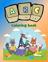 Coloring Book: For Kids Ages, High quality Alphabet Coloring book with Animals B086Y39TZH Book Cover