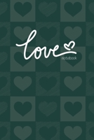 Love Notebook, Blank Write-in Journal, Dotted Lines, Wide Ruled, Medium (A5) 6 x 9 In (Olive Green) 1714382680 Book Cover