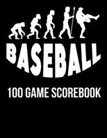 Baseball: 100 Game Scorebook 1093644338 Book Cover