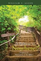 A Pathway to Nowhere?: Which is it? Darwinism or the Bible? 0985330937 Book Cover