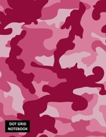 Dot Grid Notebook: Dotted Notebook, Bullet Journal, Sketch Book Diary For Calligraphy, Math Book with Pink Camo Patten 1675859965 Book Cover