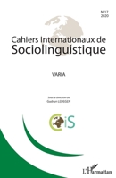 Cahiers internationaux de sociolinguistique: Varia (French Edition) 2343219435 Book Cover