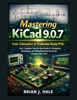 Mastering KiCad 9.0.7: From Schematics to Production-Ready PCBs – Your Complete Step-by-Step Guide to Designing, Simulating, and Manufacturing Electronic Circuits Like a Pro B0GHSBFBRB Book Cover