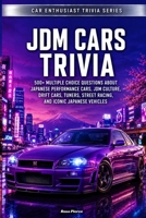 JDM Cars Trivia: 500+ Multiple Choice Questions About Japanese Performance Cars, JDM Culture, Drift Cars, Tuners, Street Racing, and Iconic Japanese Vehicles B0HHNLG1CN Book Cover