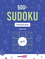 500+ Sudoku Puzzles vol.16: Easy Level Sudoku Puzzle Book For Kids and Adults / 4 big puzzles per sheet / 8.5x11 large print 1657975185 Book Cover