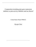 Composition including pint gene expression inhibitor or pint activity inhibitor and use thereof: United States Patent 9988632 B08R8TPQCV Book Cover