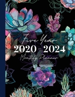2020-2024 Five Year Monthly Planner: 60 Monthly Calendars with Monthly Focus, Goals, and To-Do List 1675984727 Book Cover