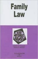 Family Law in a Nutshell, 5th (Nutshell Series) 0314065784 Book Cover
