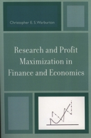 Research and Profit Maximization in Finance and Economics 076183382X Book Cover