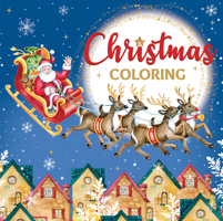 Christmas Coloring (Santa Sleigh Cover - Keepsake Coloring Book) (Keepsake Coloring Books) 1639389571 Book Cover
