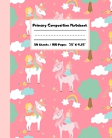 Primary Composition Notebook: Unicorn Forest Primary Ruled Journal for K-2 Handwriting Practice Paper Blank Space for Drawing Draw and Write Journal for Kids Blank Story Paper Book 1691068497 Book Cover