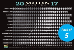 2017 Moon Calendar Card (5-pack): Lunar Phases, Eclipses, and More! 1615193170 Book Cover