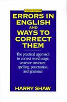 Errors in English and Ways to Correct Them 0389002399 Book Cover