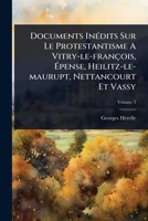 Documents InÃ(c)dits Sur Le Protestantisme A Vitry-le-françois, Ã pense, Heilitz-le-maurupt, Nettancourt Et Vassy (French Edition) 1024421279 Book Cover