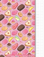 Japanese Writing Practice Book: Kawaii British Biscuits and Sweets Themed Genkouyoushi Paper Notebook to Practise Writing Japanese Kanji Characters and Kana Scripts such as Katakana and Hiragana toget 1710975059 Book Cover