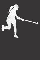 Notebook: Field Hockey Girl Player Goalie Vintage College Ruled 6x9 120 Pages 1084167581 Book Cover