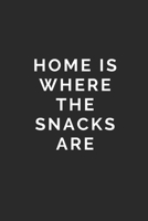Home Is Where the Snacks Are: Lined Journal Notebook With Quote Cover, 6x9, Soft Cover, Matte Finish, Journal To Write In, 120 Page 1673259308 Book Cover