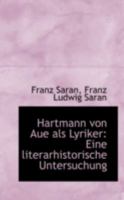 Hartmann Von Aue ALS Lyriker 0526264845 Book Cover