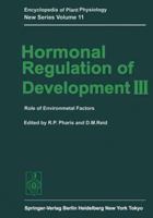 Hormonal Regulation of Development III 3642677363 Book Cover
