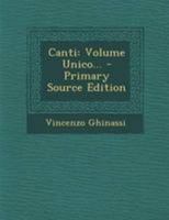 Canti: Volume Unico... 1011286041 Book Cover