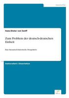 Zum Problem Der Deutsch-Deutschen Einheit 3838697898 Book Cover