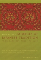 Sources of Japanese Tradition, Vol 1 0231086040 Book Cover