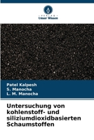 Untersuchung von kohlenstoff- und siliziumdioxidbasierten Schaumstoffen (German Edition) 6208650119 Book Cover