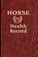 Horse Health Record: Equine Health Record Keeper and Organizer B095L8ZJKR Book Cover