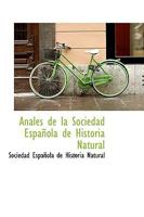 Anales de la Sociedad Española de Historia Natural 1110754108 Book Cover