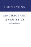 Language and Linguistics 0521297753 Book Cover