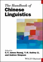 Handbook of Chinese Linguistic 1119457076 Book Cover