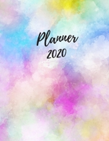 2020 Planner Weekly Monthly Pastels Colors, Daily Agenda, Calendar 12 months large (8,5 x 11 in) Pretty gift: Jan 1, 2020 to Dec 31, 2020: Weekly & Monthly View Planner, Organizer & Diary Notebook Jou 1673712541 Book Cover