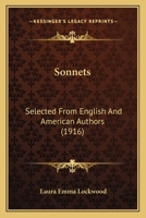 Sonets Slected From English And American Authors... 1164845217 Book Cover