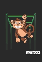 Notebook: DIN A5 Affe Klettergerüst Notizheft gepunktet | 120 Seiten gepunktetes Affe Klettergerüst Notizbuch für Notizen in Schule, Universität, ... | Eine tolles Geschenk für Ihre Liebsten. 1672407354 Book Cover