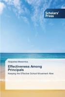 Effectiveness Among Principals 363971301X Book Cover