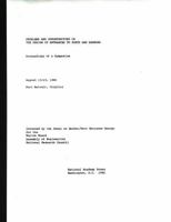 Problems and Opportunities in the Design of Entrances to Ports and Harbors: Proceedings of a Symposium 0309077605 Book Cover