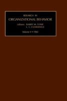 Research in Organizational Behavior, Volume 4 0892321474 Book Cover